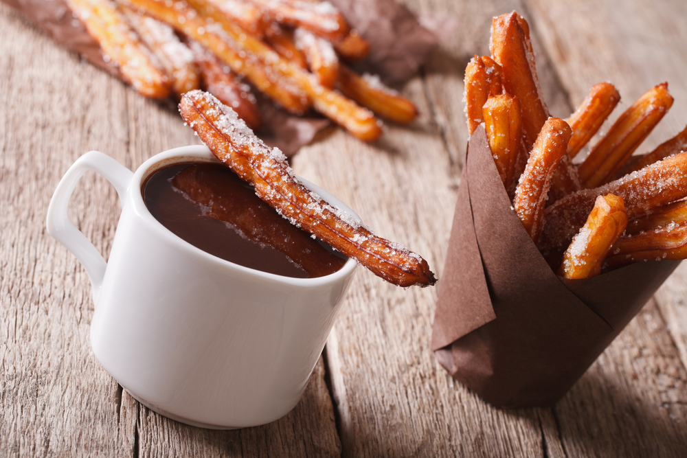 Picture Of Churros And Hot Chocolate